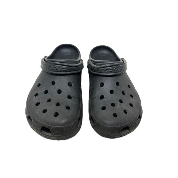 Crocs Charcoal Gray Clog Sandals Mens 11 Womens 13 - Picture 1 of 3